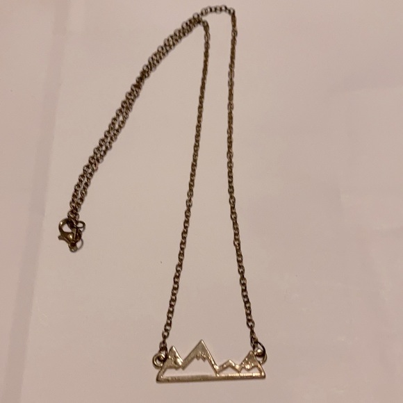 Gold mountain wanderlust necklace! - Picture 2 of 2